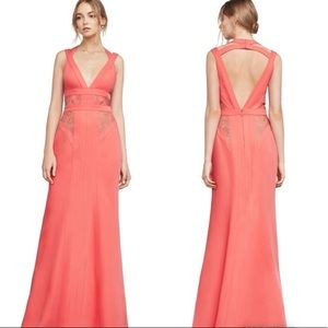 BCBG MaxAzria Formal Lace Insert Gown
